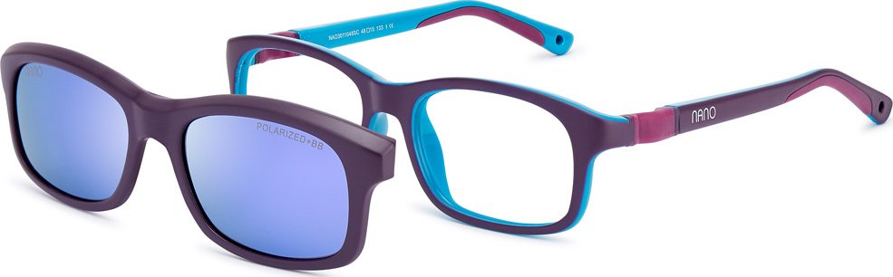 Dětské dioptrické brýle s polarizačním slunečním klipem