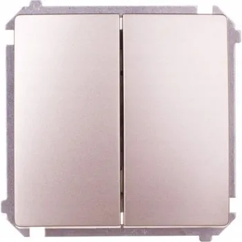 vypínač Dvojitý vypínač pod omítku Simon stříbrný BMP2.01/29