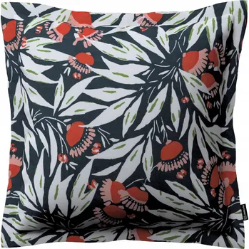 Povlak na polštářek Povlak na polštář 45x45 cm, květiny na tmavě modrém pozadí