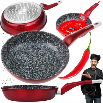 Pánev Tradiční pánev Zilner Stonetec Burgund 20 cm s keramickým povrchem