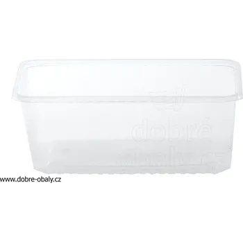 Vanička plastová hranatá 1000 ml čirá PP - Vanička plastová hran