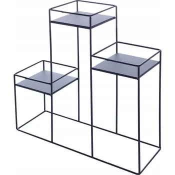 Květináč Dekoria Držák Na Květináč Mateo 50x17x55cm černý