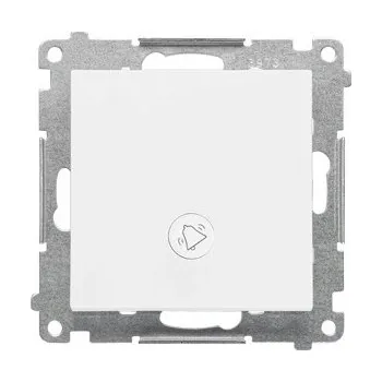 vypínač Simon 55 Tlačítko Zvonku s LED Podsvícením Bílé