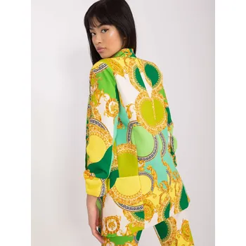 Podprsenka Elegantní zelenožluté sako s 3/4 rukávy FPrice, XL i523_2016103413683