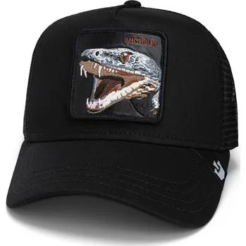 Kšiltovka kšiltovka Goorin Bros. The Vicious Snake Trucker - Black one size