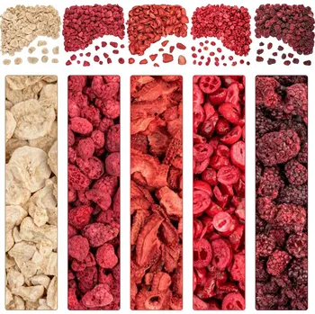 Sušené ovoce Lyofilizované ovoce mix 5 malina jahoda banán brusinky ostružina