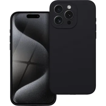 Náhradní kryt pro mobilní telefon Kryt pouzdra Silicone 2mm iPhone 15 Pro Max Black