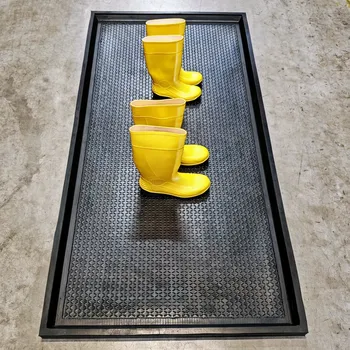 Dezinfekce Gumová dezinfekční vana na boty, obuv, podrážky FLOMA SD20 - délka 200 cm, šířka 100 cm, výška 5 cm - 77442233