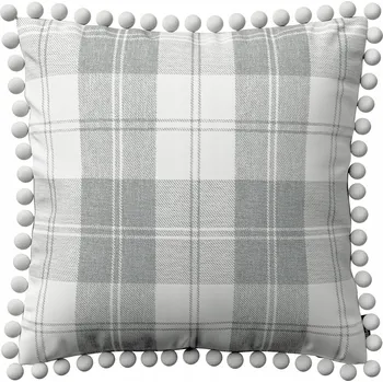 Povlak na polštářek Povlak na polštář 45x45 kostka šedo-bílý