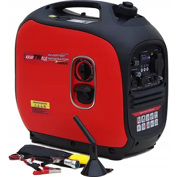 Elektrocentrála Jednofázová přenosná elektrocentrála KrafTWele 3200 W benzínová