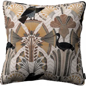 Polštář Povlak na polštář 45x45 abstraktní béžovo-hnědý vzor