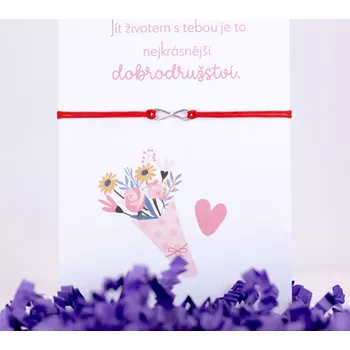 Náramek Stříbrný provázkový náramek - MINI NEKONEČNO Zlaté