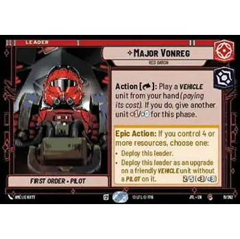 Sběratelská karetní hra Major Vonreg, Red Baron 011/202 - Jump to Lightspeed Typ karty: Standard