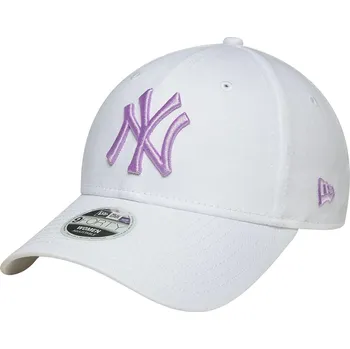 Kšiltovka kšiltovka New Era 9FO League Essential MLB New York Yankees - White/Pastel Lilac one size