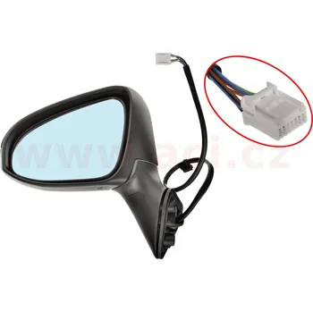 Auto zrcátko zpětné zrcátko elektricky ovládané vyhřívané s blikačem elektrickysklopné konvexní část pro lak (9pinů) L