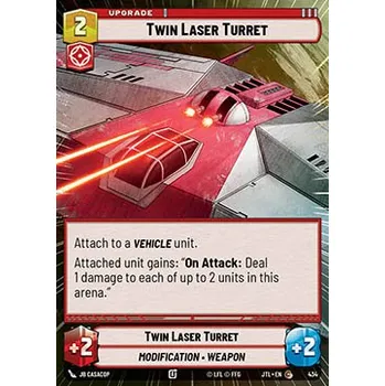 Sběratelská karetní hra Twin Laser Turret 434 - Jump to Lightspeed: Extras Typ karty: Standard