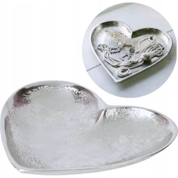 Talíř Talíř ve tvaru srdce z hliníku.