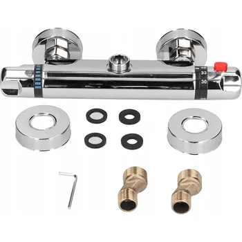 Vodovodní baterie stříbrná termostatická sprchová baterie