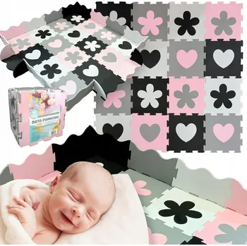 Pěnová podložka kojec s pěnové puzzle vzdělávací 162 x 162 cm, velká