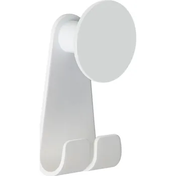 Držák na ručník SPIRELLA Spirella dvojitý samolepící háček MISSHOOK, bílý, ABS, 41 x 86 mm, 10.19385