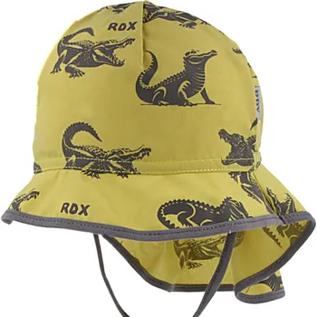Kojenecké oblečení RDX Letní klobouk vázací s plachetkou krokodýli zelený Vel. 50