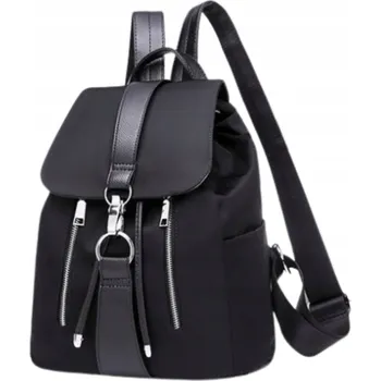 Batoh módní voděodolný dámský školní Černý městský na rameno prostorný
