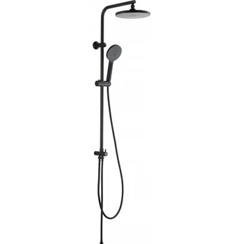 Sprchový set Aqbau sprchový set GLOBO černý s kulatou dešťovou hlavicí