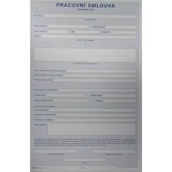 Tiskopis Pracovní smlouva A4 - tiskopis