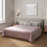 Přehoz Dekoria velur 130 cm x 210 cm růžový