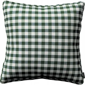 Povlak na polštářek Povlak na polštář 45x45 zeleno-bílý kostkovaný (1,5x1,5cm)