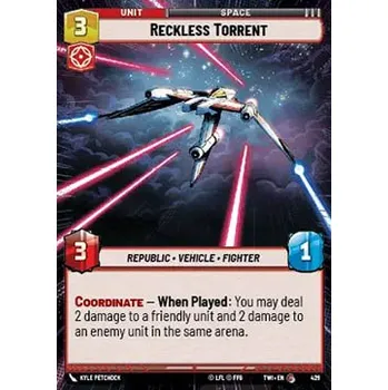 Sběratelská karetní hra Reckless Torrent 429 - Jump to Lightspeed: Extras Typ karty: Standard