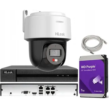 Bezpečnostní kamera IP Otočná Kamera pro Monitorování 4MPx Mikrofon POE HiLook By Hikvision
