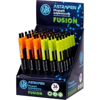 ASTRAPEN Fusion, Kuličkové pero 0,6mm, modré, stojan, mix barev, 201022018