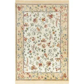 Koberec Koberec 95x140 cm do obýváku, tradiční klasický vzor béžovo-krémový