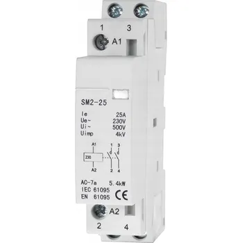 Stykač Modulární stykač 20A 25A 230V AC 1P 1fázový