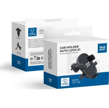 Držák do auta Blue Star Držák do auta Air Vent Auto Lock X1 Black