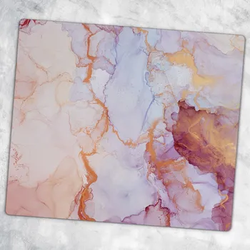 Kuchyňské prkénko Stylové a odolné skleněné prkénko s potiskem Elegantní barevný mramor 60x52