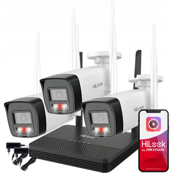 Bezpečnostní kamera WiFi Monitorovací Set Hilook 4Mpx Kamery Dual Light Audio Náhled 24/7