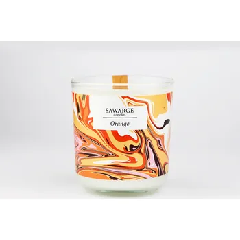 Svíčka Sójová vonná svíčka dárek Pomeranč 200g