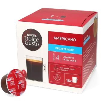 Káva Nescafé | Americano Bez kofeinu - Počet kapslí pro Dolce Gusto: 16