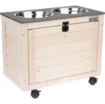 Modern Living úložný box s miskami Inari 53x30x43,5 cm pro psy