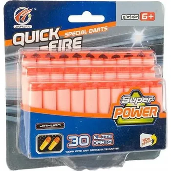 Dětská zbraň Pěnové šipky typu Nerf, náboje do pistole