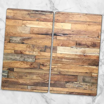 Kuchyňské prkénko Odolné a stylové skleněné desky s motivem Elegantní dřevěné prkénko 2x30x52
