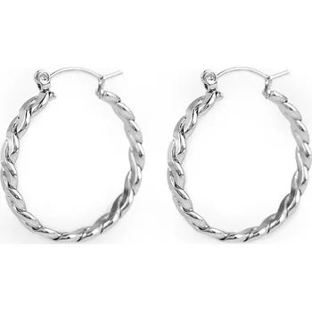 Náušnice Náušnice z nerezové oceli splétané kruhy