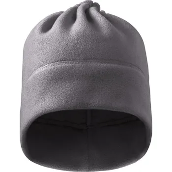 Čepice MALFINI Fleecová čepice a nákrčník 2v1 se šňůrkou na stažení Barva: šedá ocelová, Velikost: uni