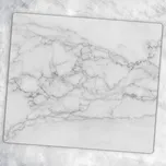 Tvrzené skleněné kuchyňské prkénko s ozdobnou grafikou - Vznešený mramor 60x52 cm