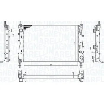 Motor automobilu Chladič, chlazení motoru MAGNETI MARELLI 350213199100