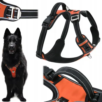 Postroj pro psa HUGGY DOGGY postroj pro psa bulteriéra typu guard, nastavitelné, netlačí, ODOLNÉ L