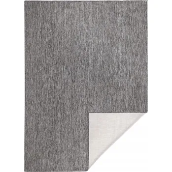 Koberec Koberec na terasu 120x170, šedo krémový oboustranný, plochý tkaný provázek