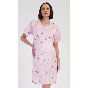 Dámské noční prádlo Dámská mateřská noční košile Čáp - Vienetta, tmavě modrá S i232_9748_55455957:tmavě modrá S